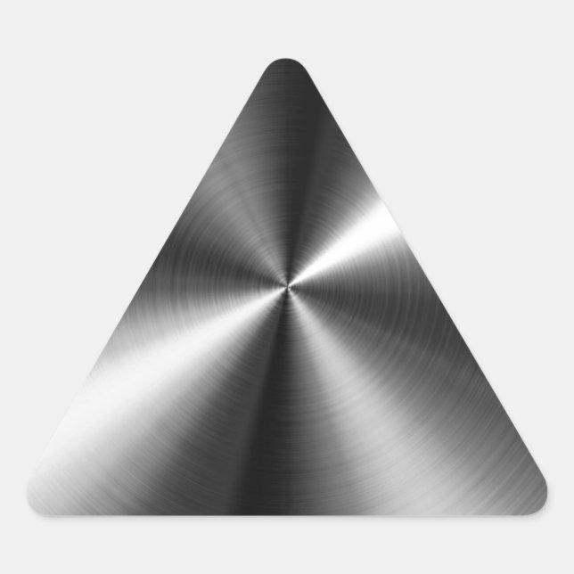 Adesivo Triangular Aço inoxidável (Frente)