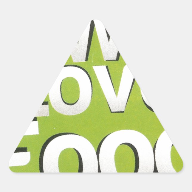 Adesivo Triangular Adoramos comida (Frente)