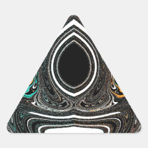 Adesivo Triangular African Ethnic Doodle Zebra texturou Art Impressão