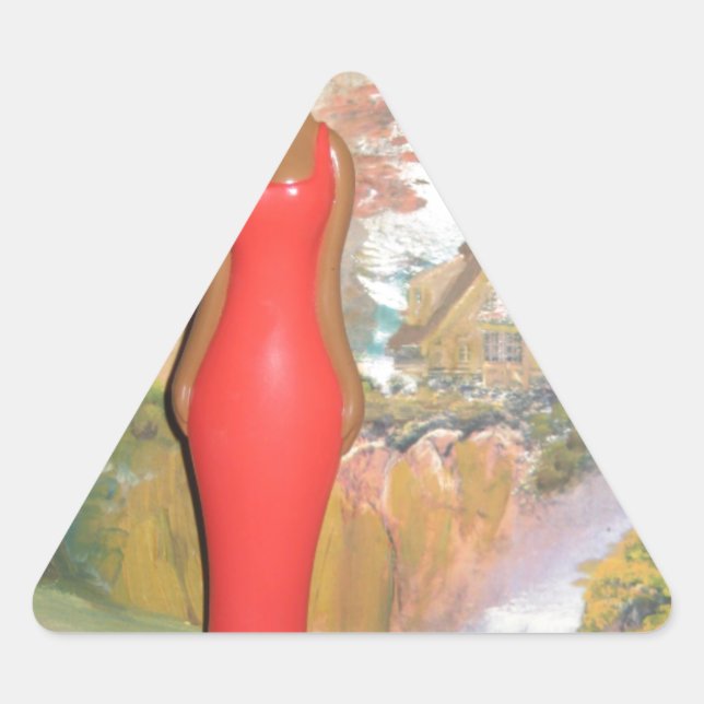 Adesivo Triangular Afro Glam: Uma Beleza Eterno (Frente)