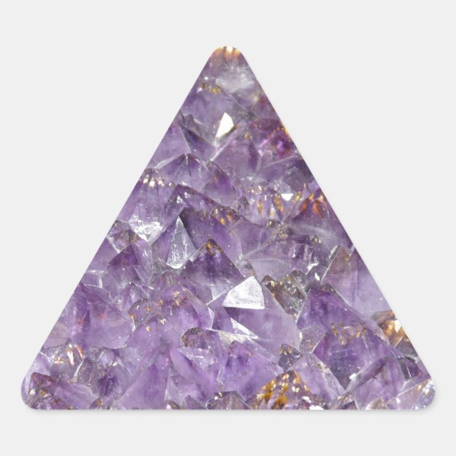 Adesivo Triangular Agate Purple Crystal (Frente)