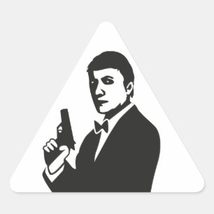 Adesivo Triangular Agente