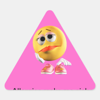Adesivo Triangular Alergias me fazem ficar doente