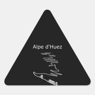 Adesivo Triangular Alpe Huez Em França Design