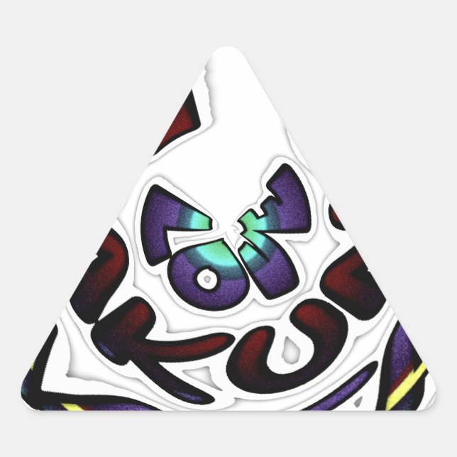 Adesivo Triangular Ame Hakuna Matata adoráveis presentes (Frente)