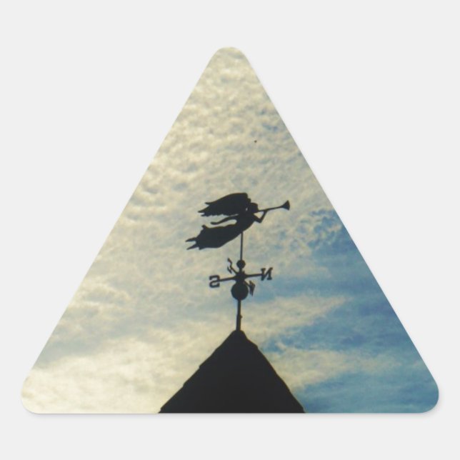 Adesivo Triangular Angel BLOW HORN WEATHER VANE (Frente)