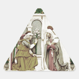 Adesivo Triangular Anjo Gabriel o aviso