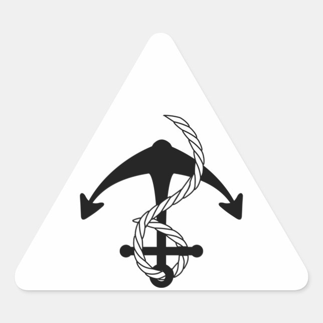Adesivo Triangular Anker schwarz faz seu sonho Aufkleber (Frente)