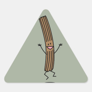 Adesivo Triangular Aplausos que saltam Churro
