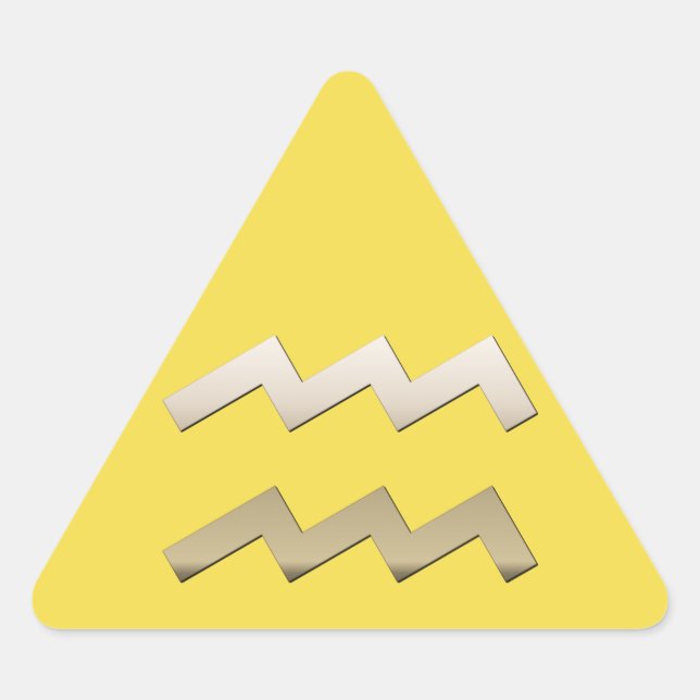 Adesivo Triangular Aquário (Frente)