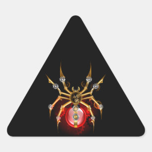 Adesivo Triangular Aranha-do-galo em preto