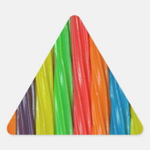 Adesivo Triangular Arco-íris doce de alcaçuz