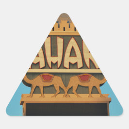 Adesivo Triangular Arquitetura Landmark do Sahara de Las Vegas