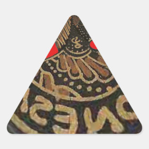 Adesivo Triangular Arte Cultural De Fantoche Sombra Indonésia