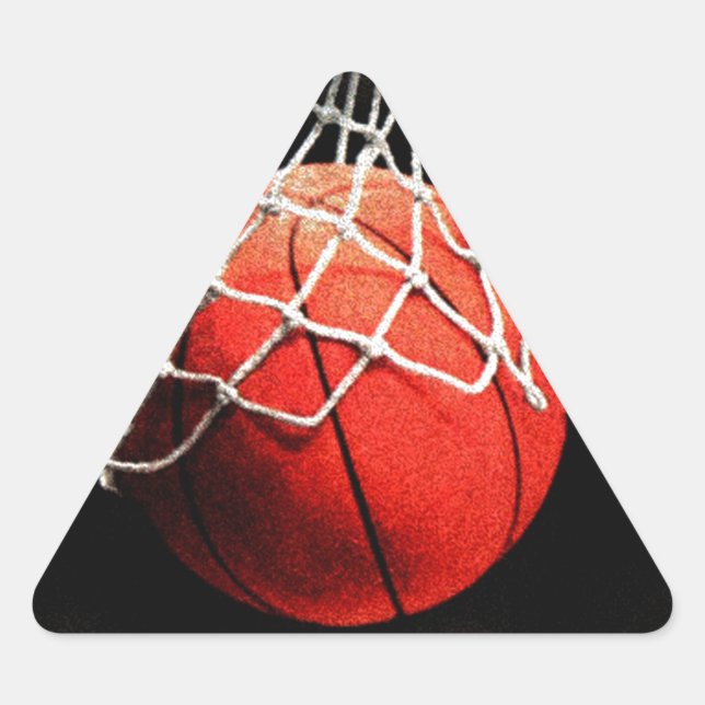 Adesivo Triangular Arte de Basquete (Frente)