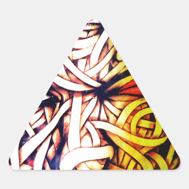 Adesivo Triangular Arte Facial de Rua (Frente)