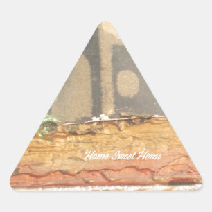 Adesivo Triangular Arte Impressa Lar Doce Lar