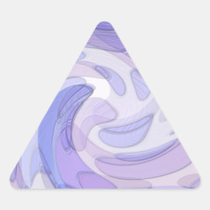 Adesivo Triangular Arte Moderna Abstrata Roxa