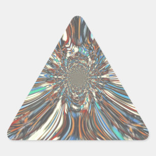 Adesivo Triangular Arte Óptico Abstrato de Pop Urbano Africano Ousado