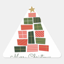 Árvore de apresentação de Natal feliz