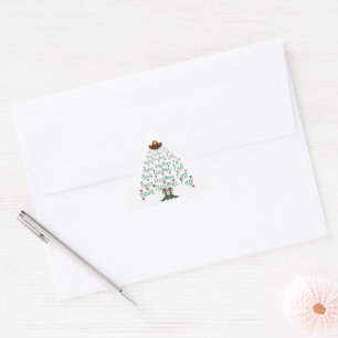 Adesivo Triangular Árvore de Natal do Cowboy 2024