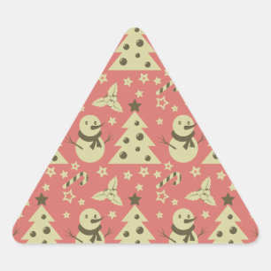 Adesivo Triangular Árvores de Natal holandesas