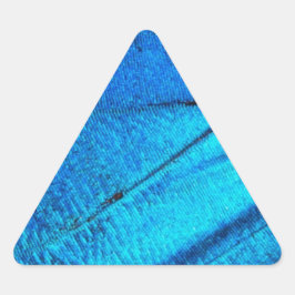 Adesivo Triangular Asa Azul Iridescente da Borboleta