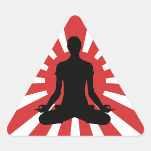 Adesivo Triangular Ascensão Sun Yoga 4 meditação Pirâmides