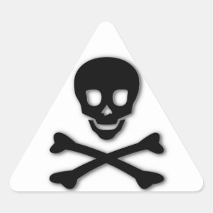 Adesivo Triangular assustador