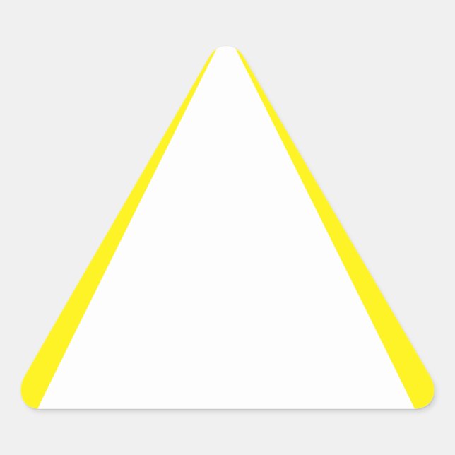 Adesivo Triangular Autocolante de triângulo amarelo genérico (Frente)