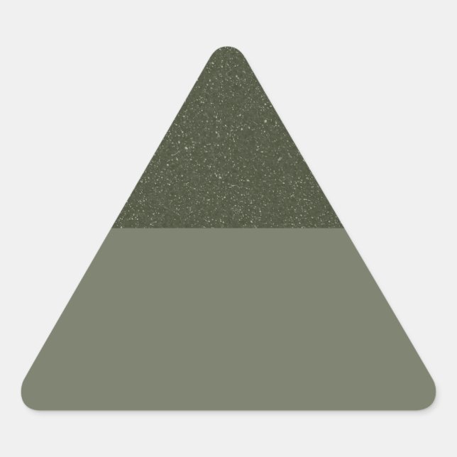 Adesivo Triangular Autocolante de triângulo personalizado - Verde sup (Frente)