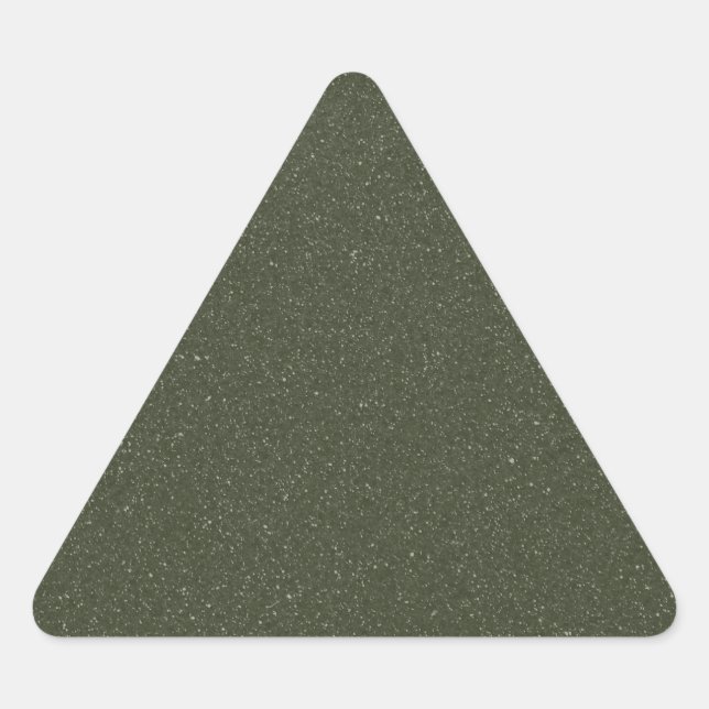 Adesivo Triangular Autocolante de triângulo verde do Moss personaliza (Frente)
