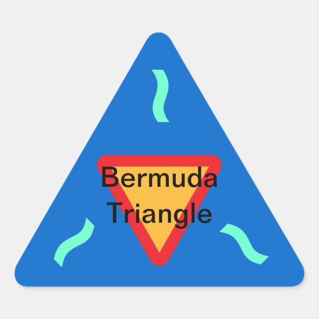 Adesivo Triangular Autocolantes BERMUDA TRIANGLE (20) (Frente)