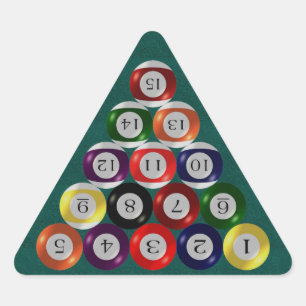 Adesivo Triangular Autocolantes - Bilhetes - Bolas Corridas