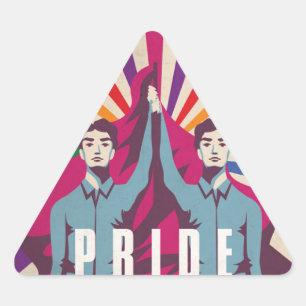 Adesivo Triangular Autocolantes do triângulo de revolução do orgul