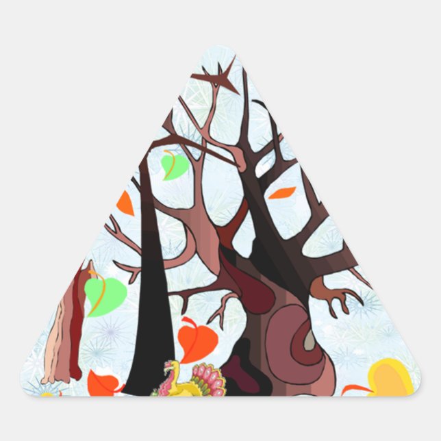 Adesivo Triangular Autumn Wonderland - (Frente)