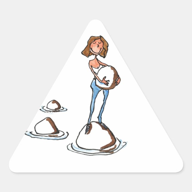 Adesivo Triangular Avançar (Frente)