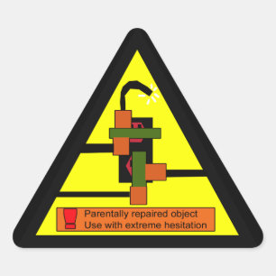 Adesivo Triangular aviso de juramento