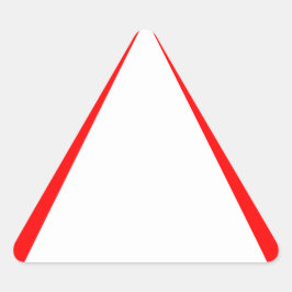 Adesivo Triangular Aviso vermelho genérico do Vazio