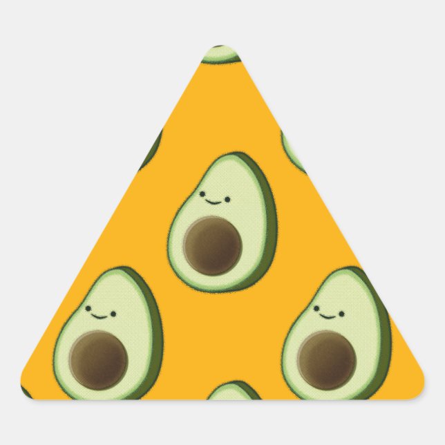 Adesivo Triangular Avocado Pattern (Frente)