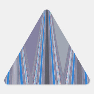 Adesivo Triangular Azul, Roxo, Cinza de Arte Chevron