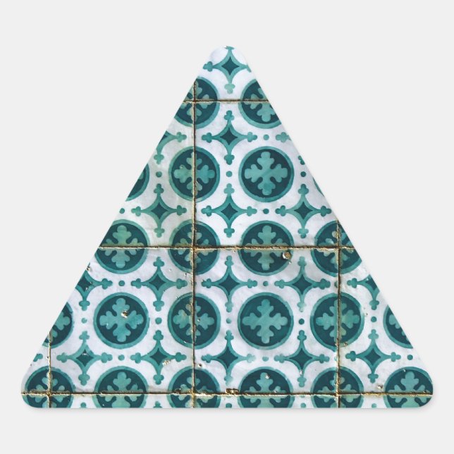 Adesivo Triangular Azulejos, Portuguese Tiles (Frente)