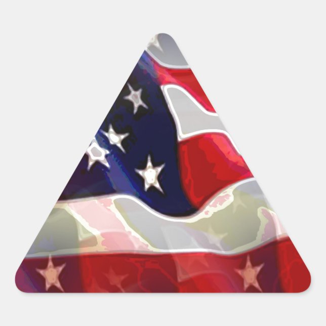 Adesivo Triangular Bandeira Americana (Frente)