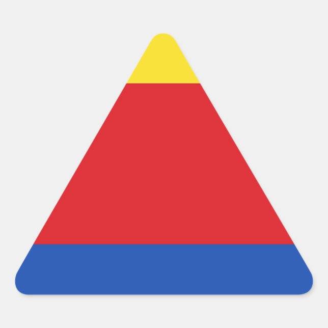 Adesivo Triangular Bandeira da Holanda do Norte (Frente)