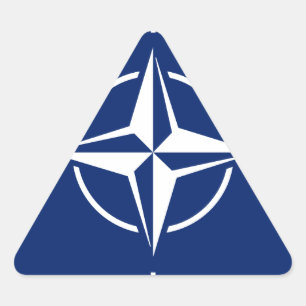 Adesivo Triangular Bandeira da NATO