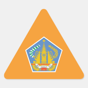 Adesivo Triangular Bandeira de Bali, Indonésia