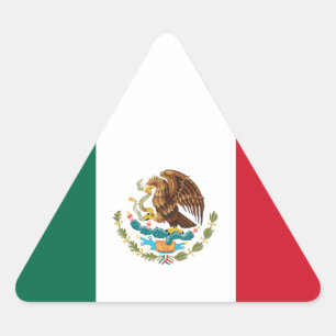 Adesivo Triangular Bandeira do México