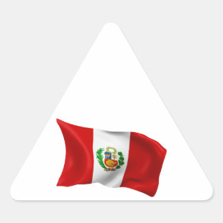 Adesivo Triangular Bandeira do Peru