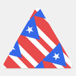 Adesivo Triangular Bandeira Porto Rico