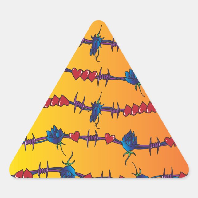 Adesivo Triangular Barbwire (Frente)